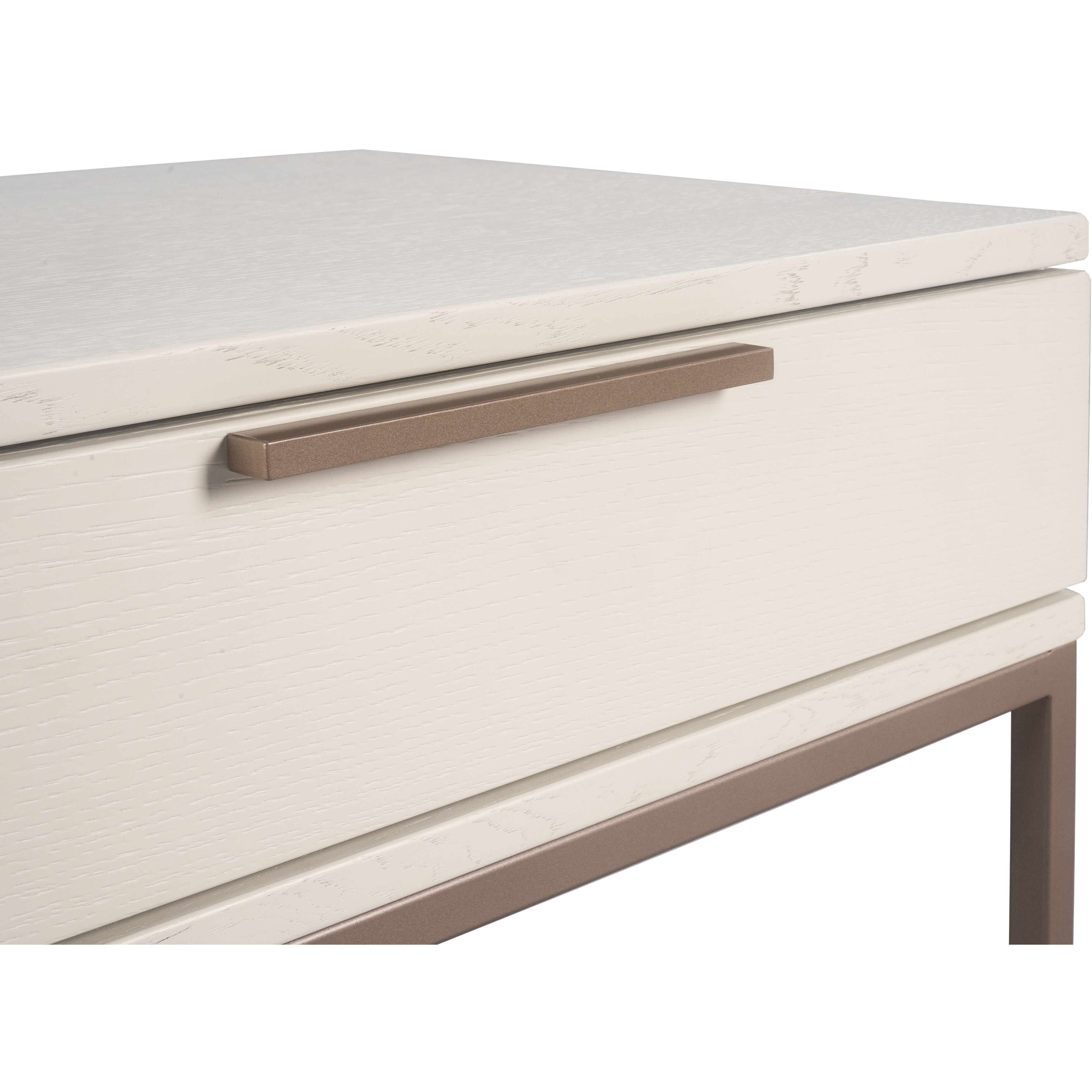 Rebel 23.5 X 23.5 inch Champagne Gold / Cream Night Stand, Small